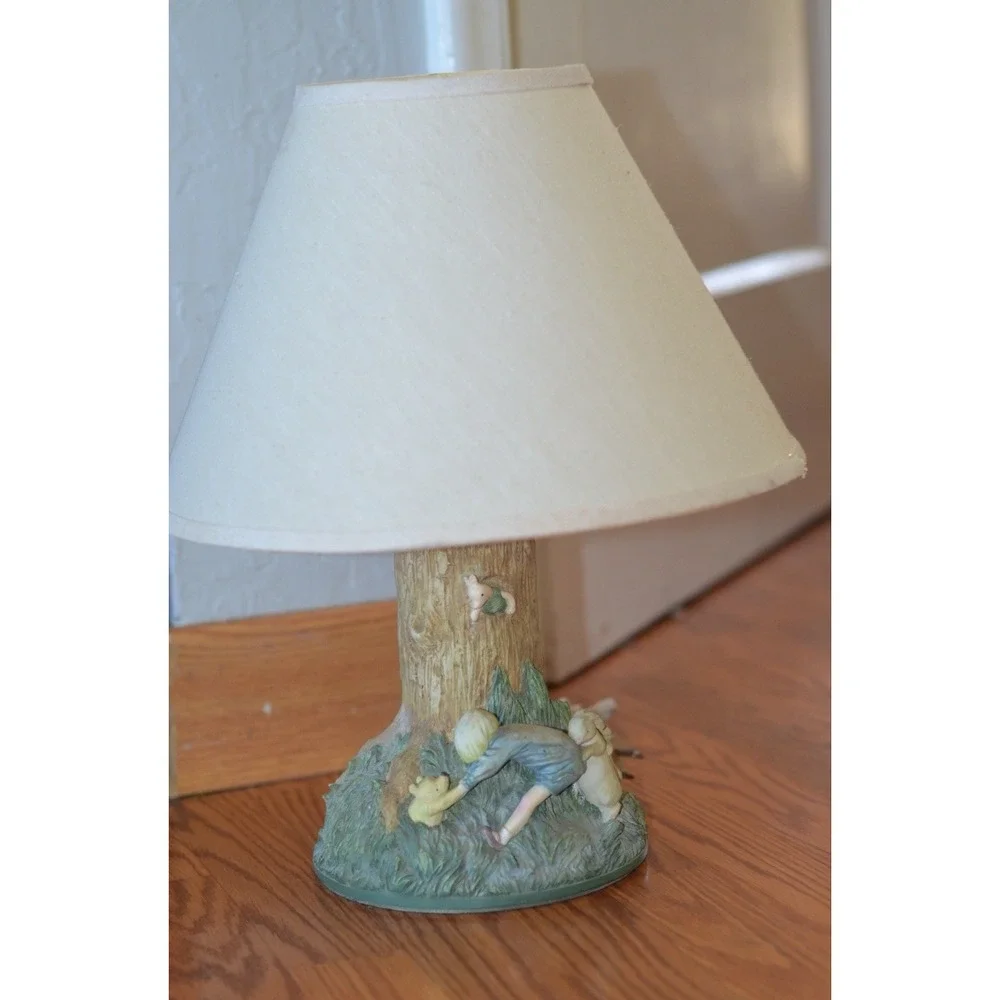 Lamp Pooh Stuck in Hole Christopher Robin Rabbits Roo Disney Co Charpente 16x10